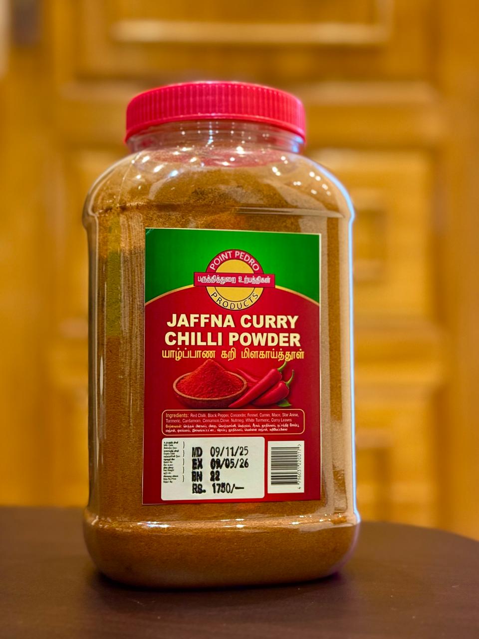 Jaffna Chilli Powder - Packaging Back